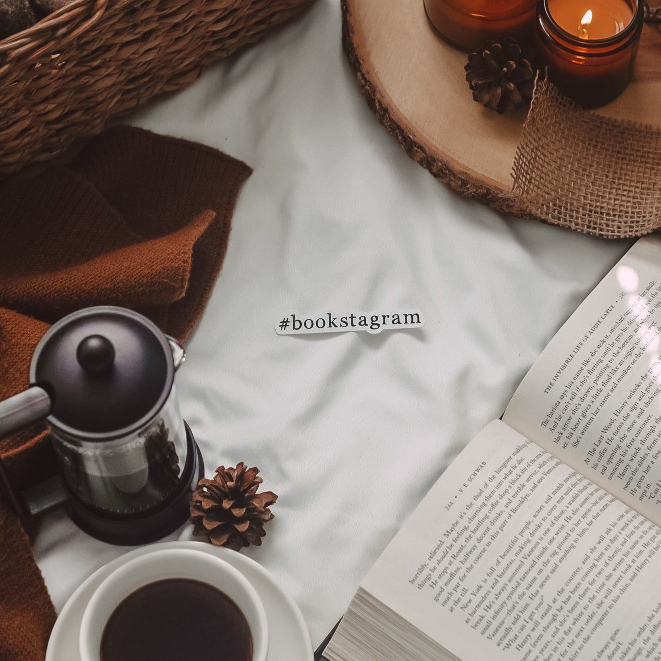 #Bookstagram Vinyl Sticker
