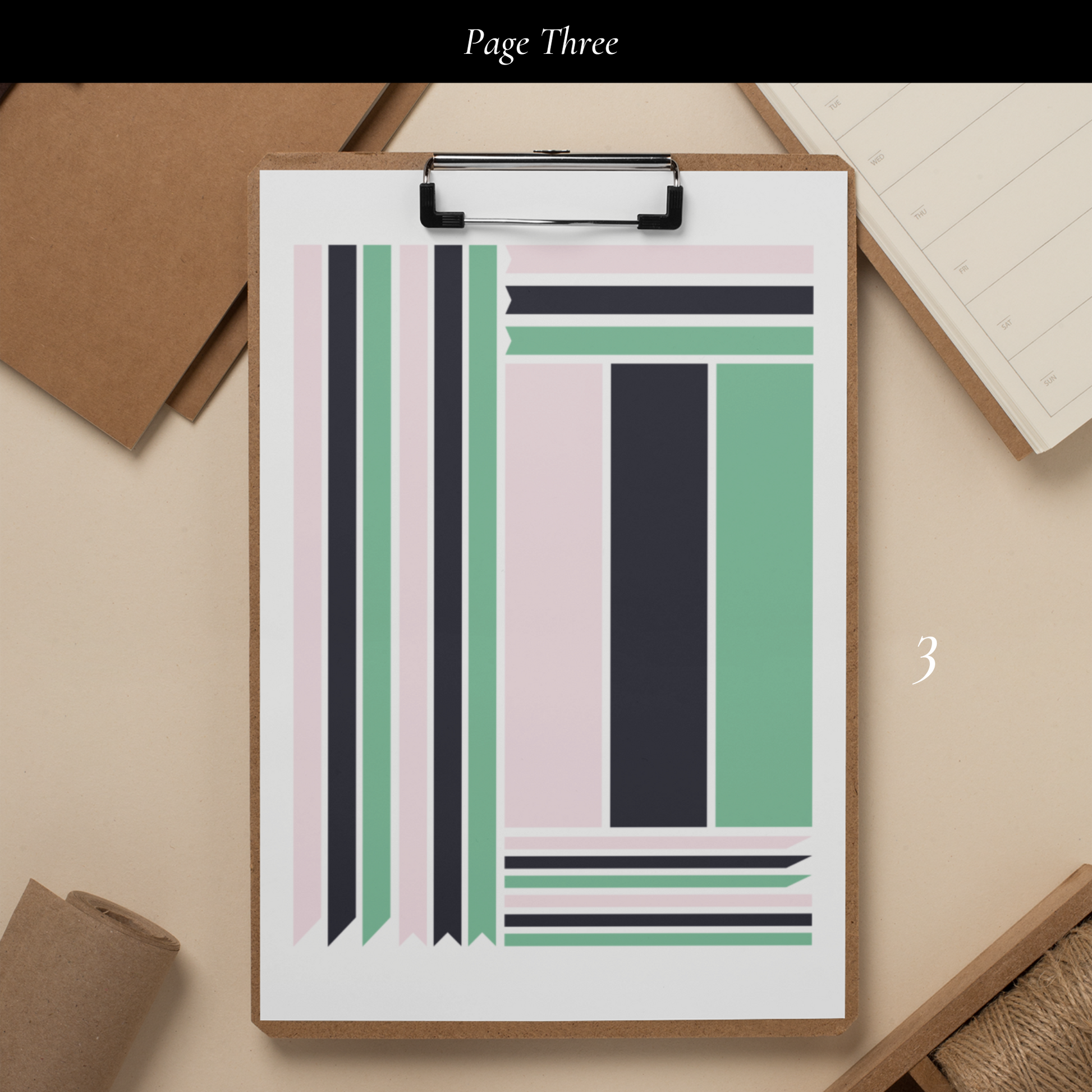 Printable Bold Glam Planner Sticker Set