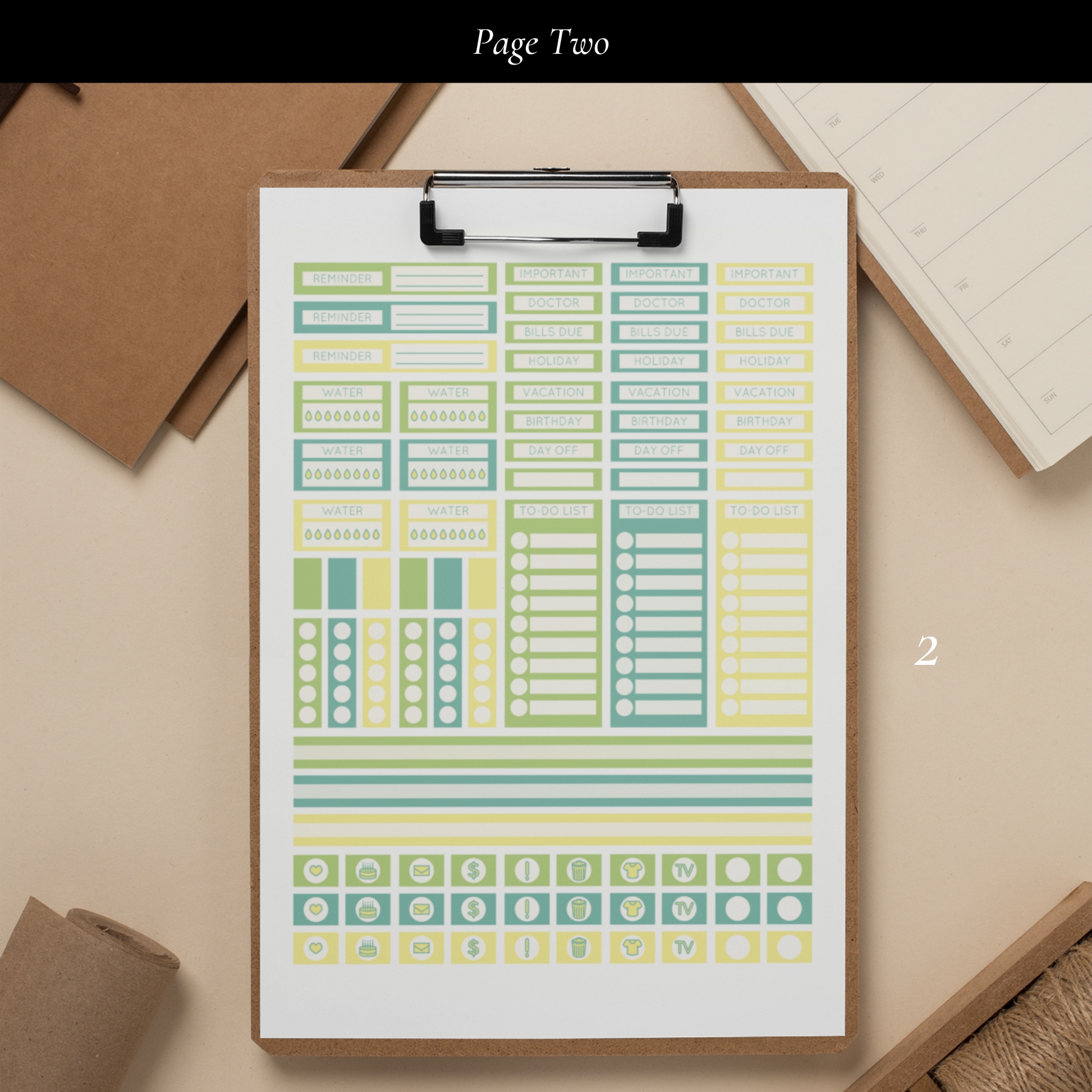 Printable Fresh Twist Sticker Set
