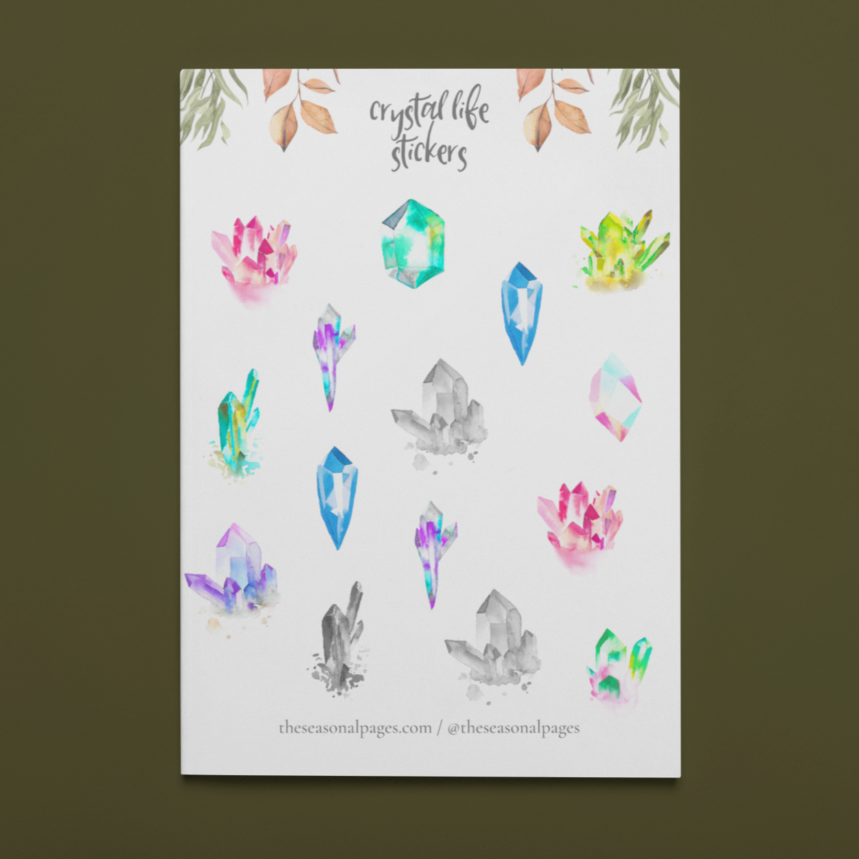 Printable Crystal Life Sticker Set