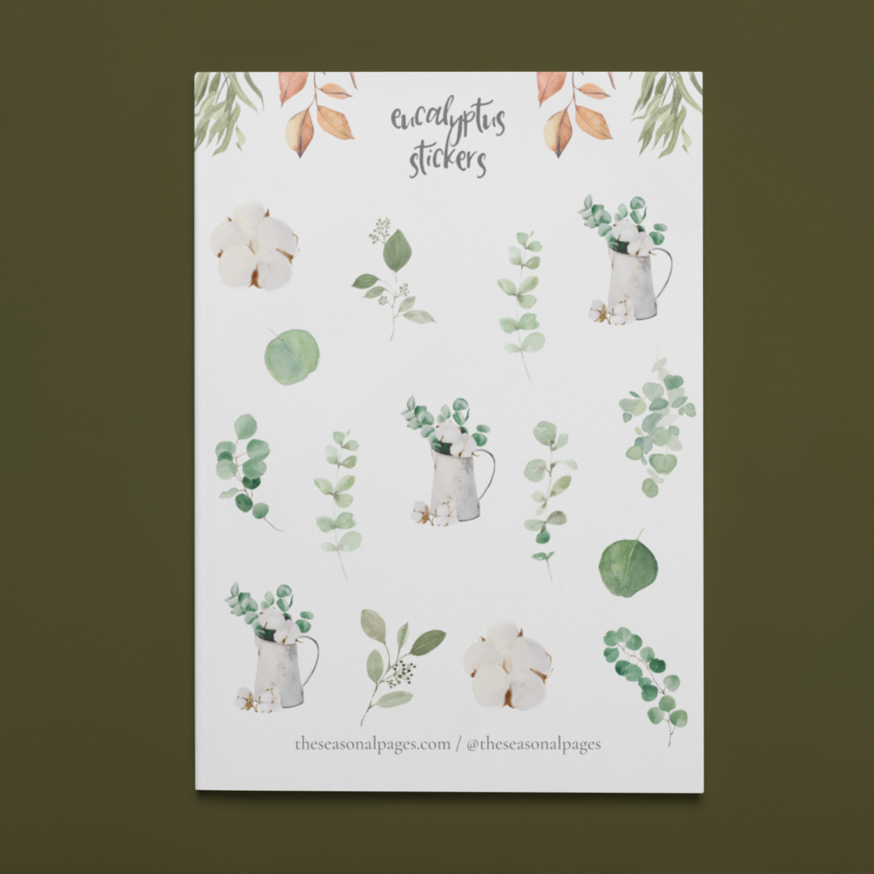 Printable Eucalyptus Sticker Set