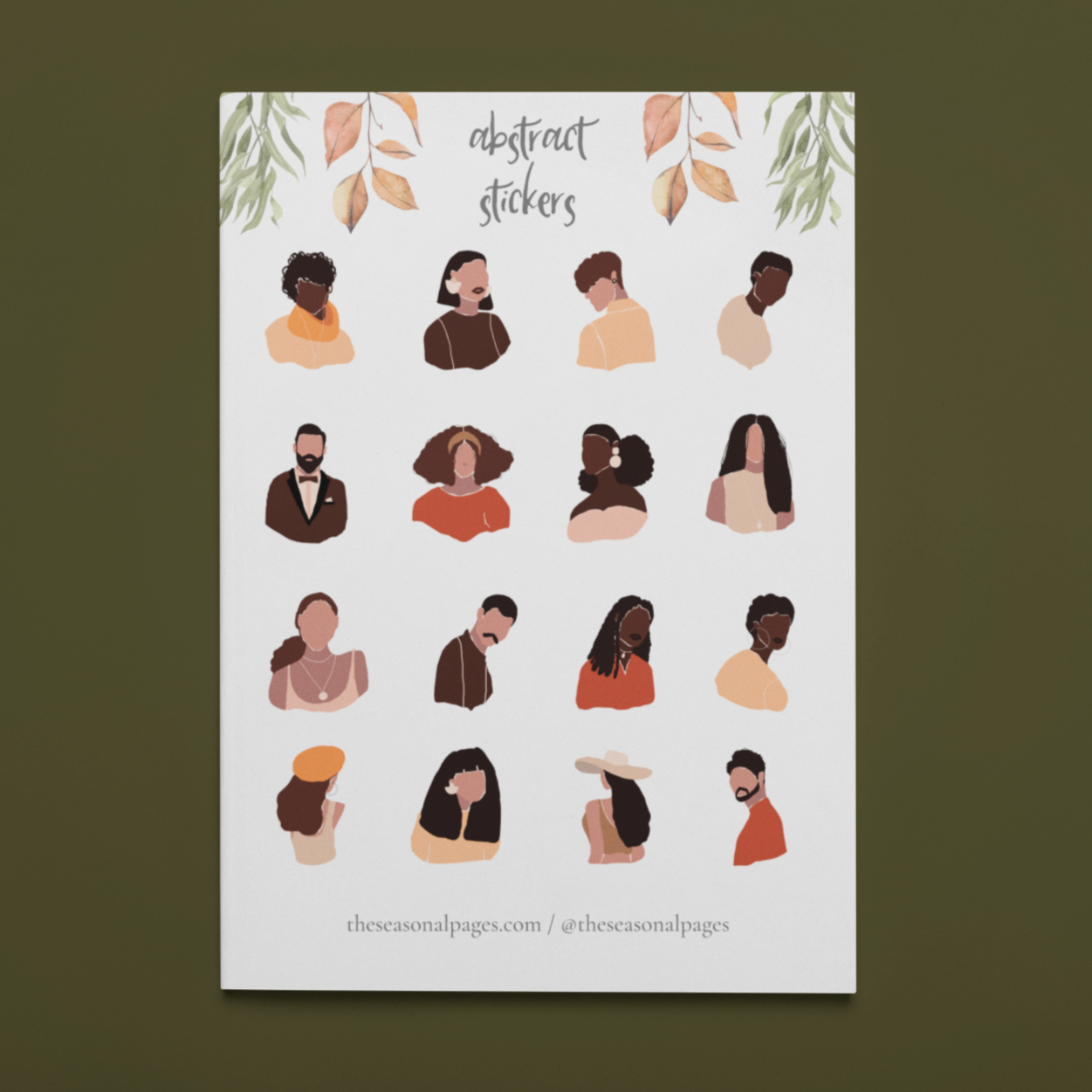 Printable Abstract Printable Sticker Set
