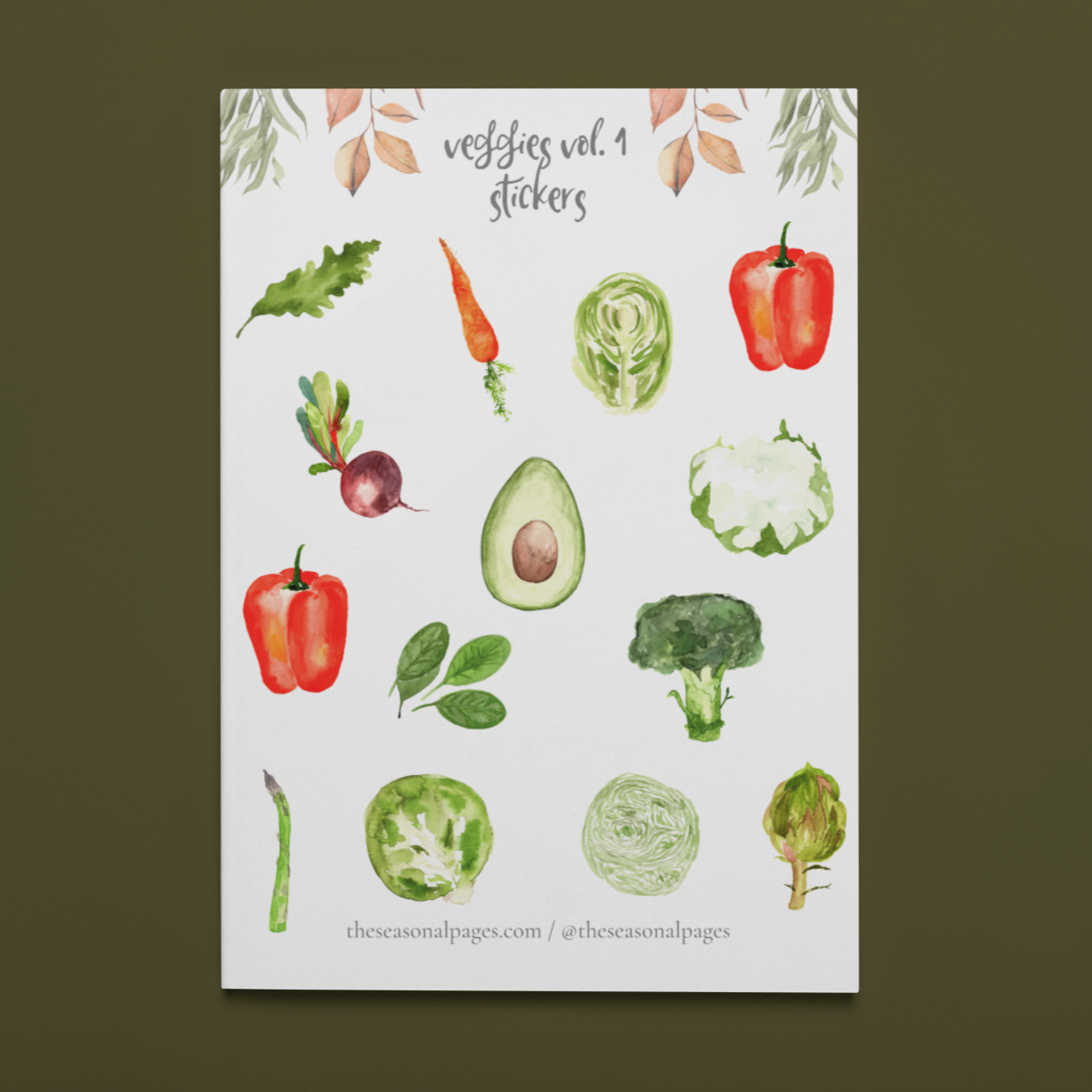 Printable Veggies Vol. 1 Sticker Set