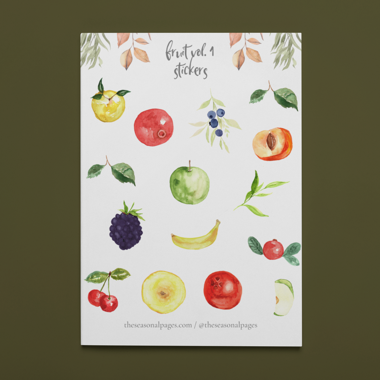 Printable Fruit Vol. 1 Sticker Set