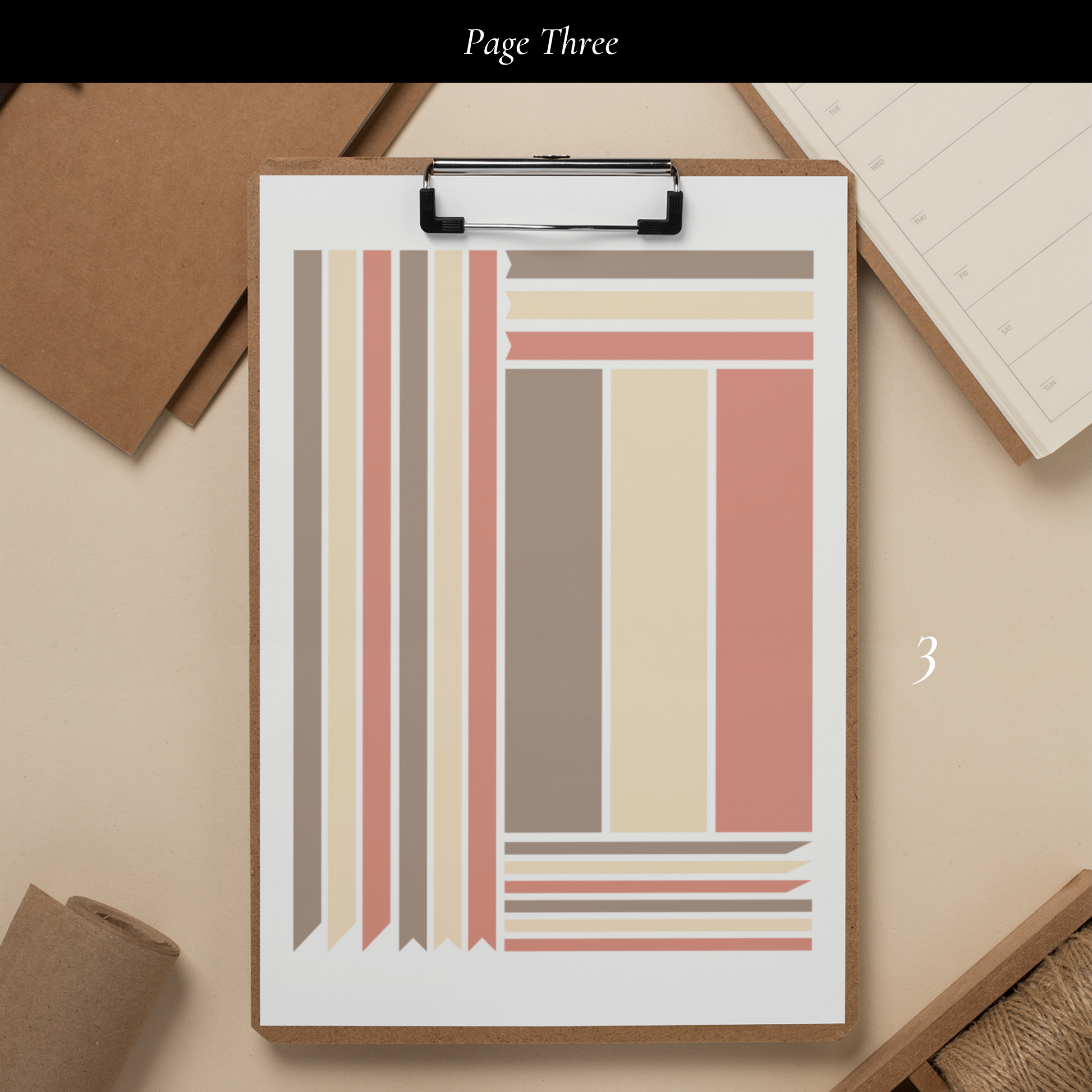 Printable Neutral Planner Sticker Set